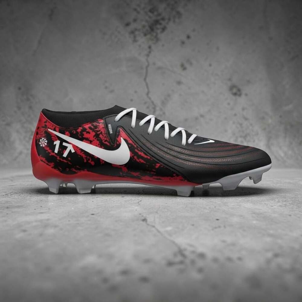 Nike Phantom GX Soccer Cleats Black Red White